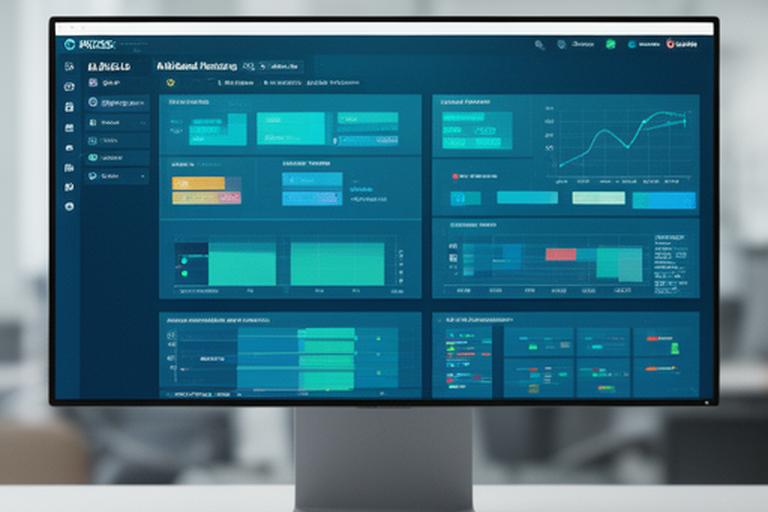 Dividend planning dashboard on a widescreen monitor inside a Dublin advisory office